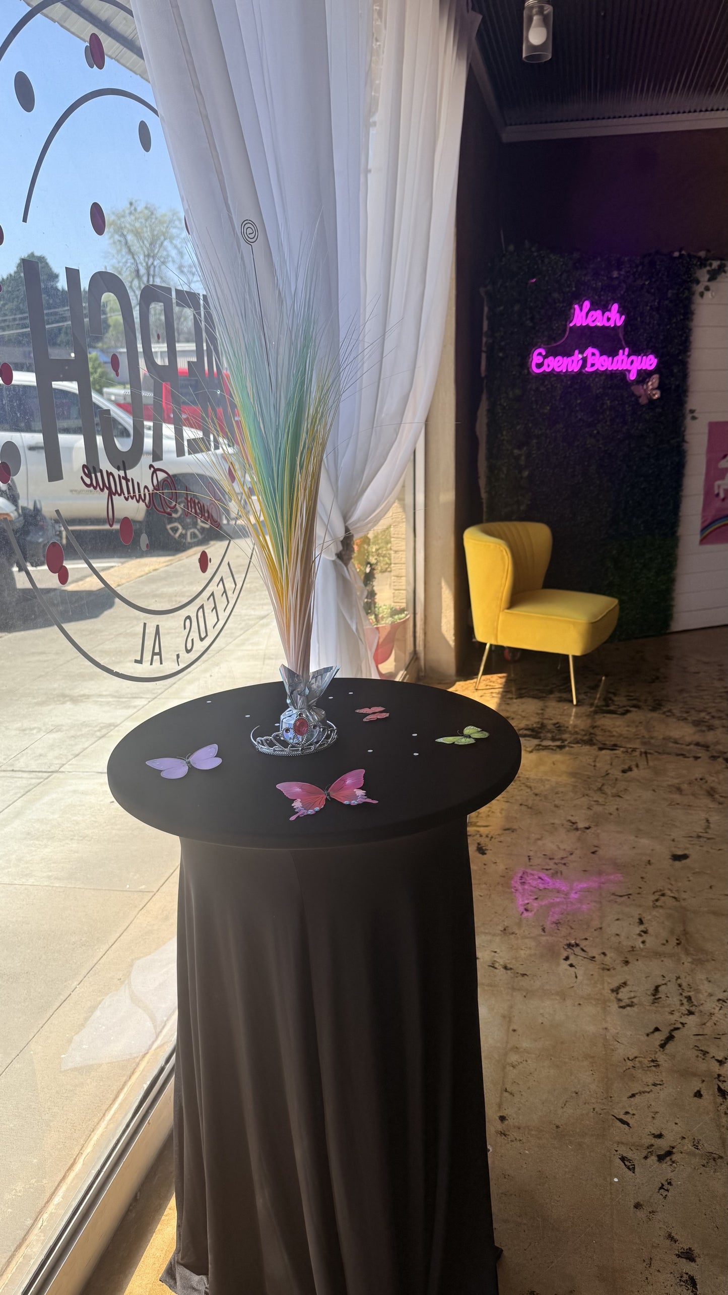 Additional Bar top table & Table Cloth