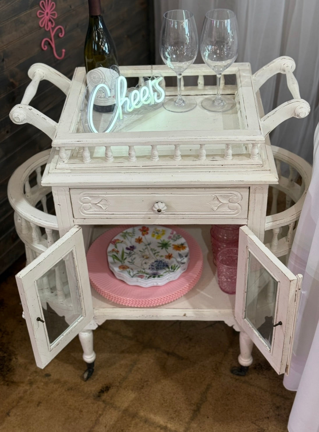 White Vintage Cart (Event Use)