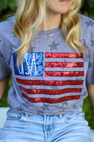 USA Flag T Shirt