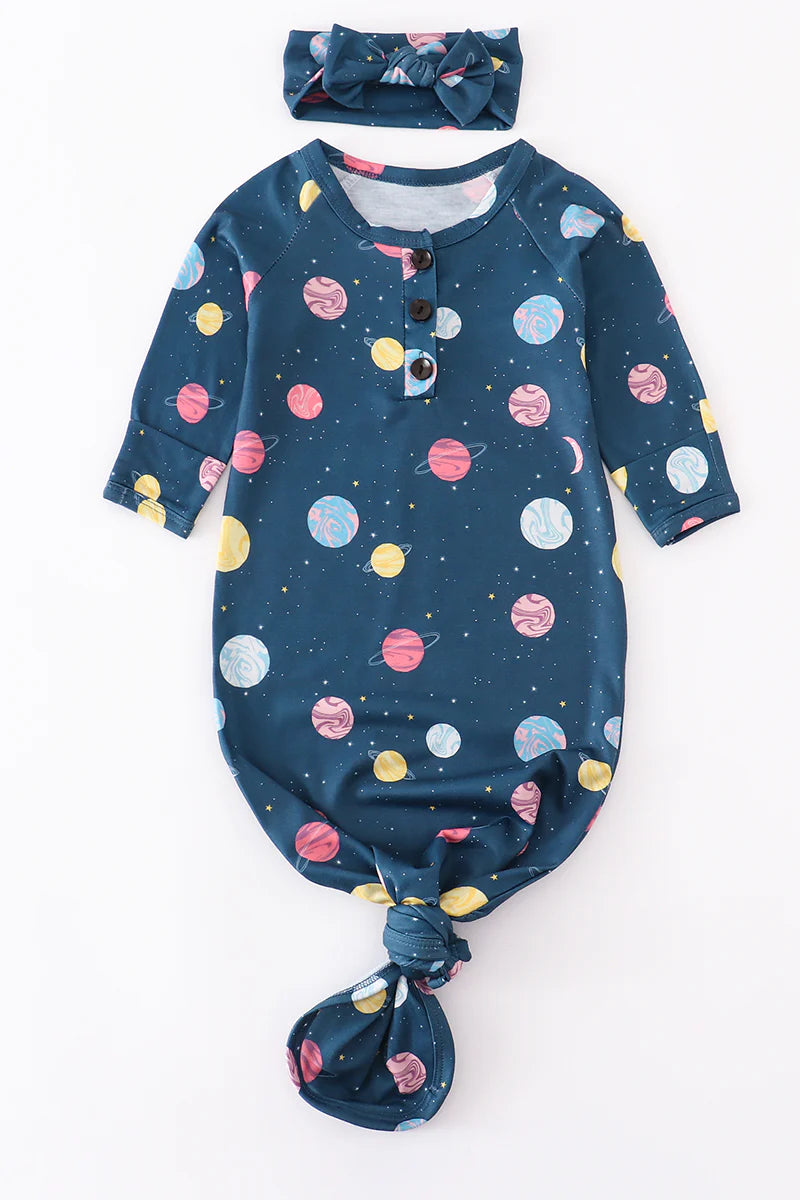 Lovely planet baby gown